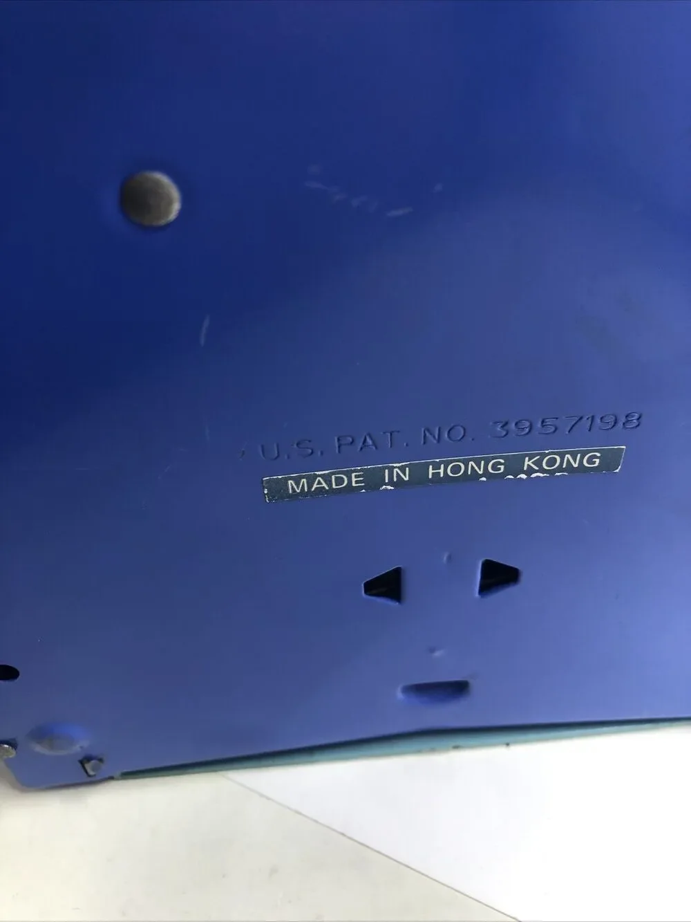 Vintage Blue Tom Thumb Toy Cash Register  Made in England- Works. US Pat￼￼